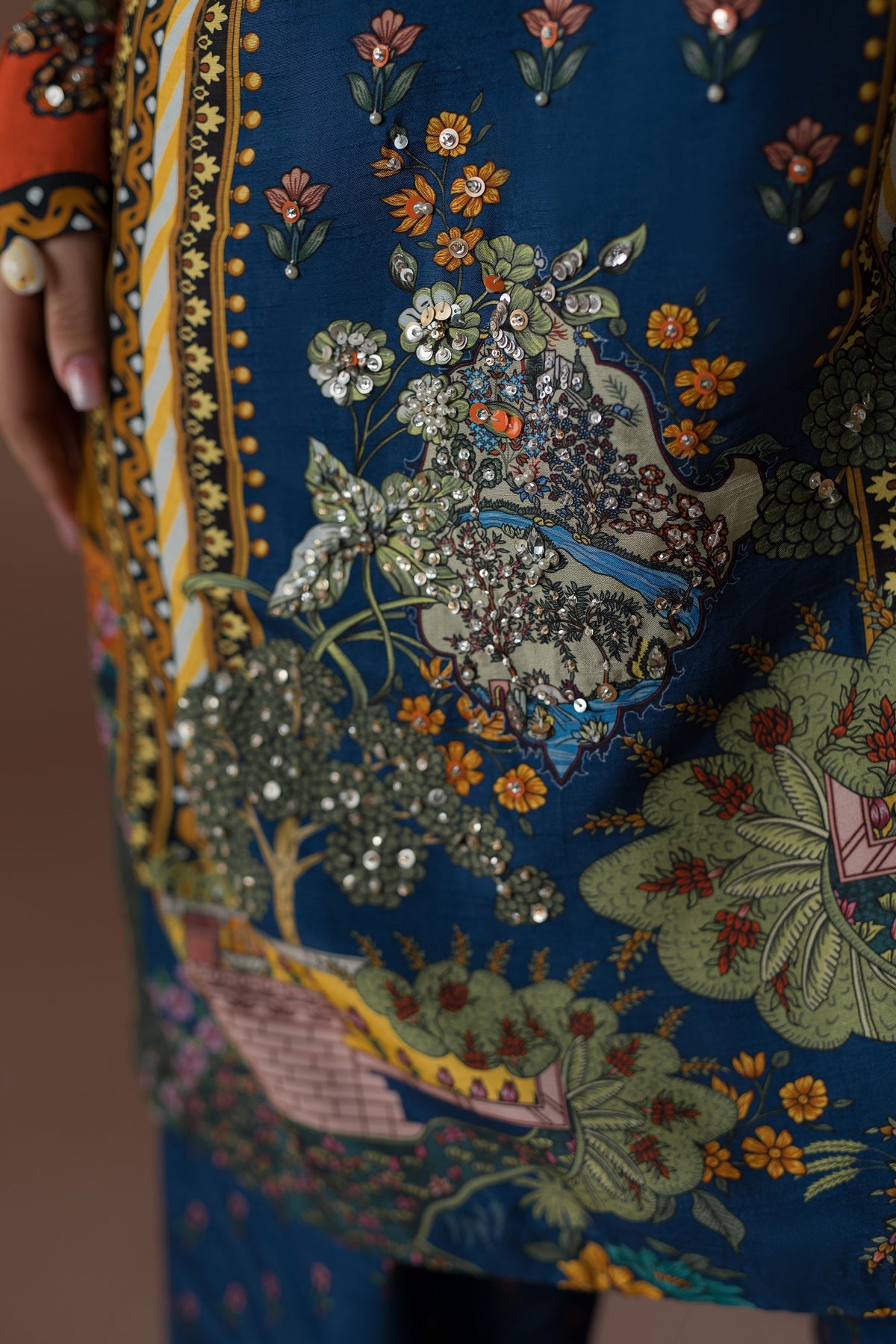 Ammara Khan | Flo 25 | Modern Mughal Multi Co-ord Set (D-01) by Ammara Khan - Designer Dress - Type: Ladies Clothes - Available at Libayah - 100% Original