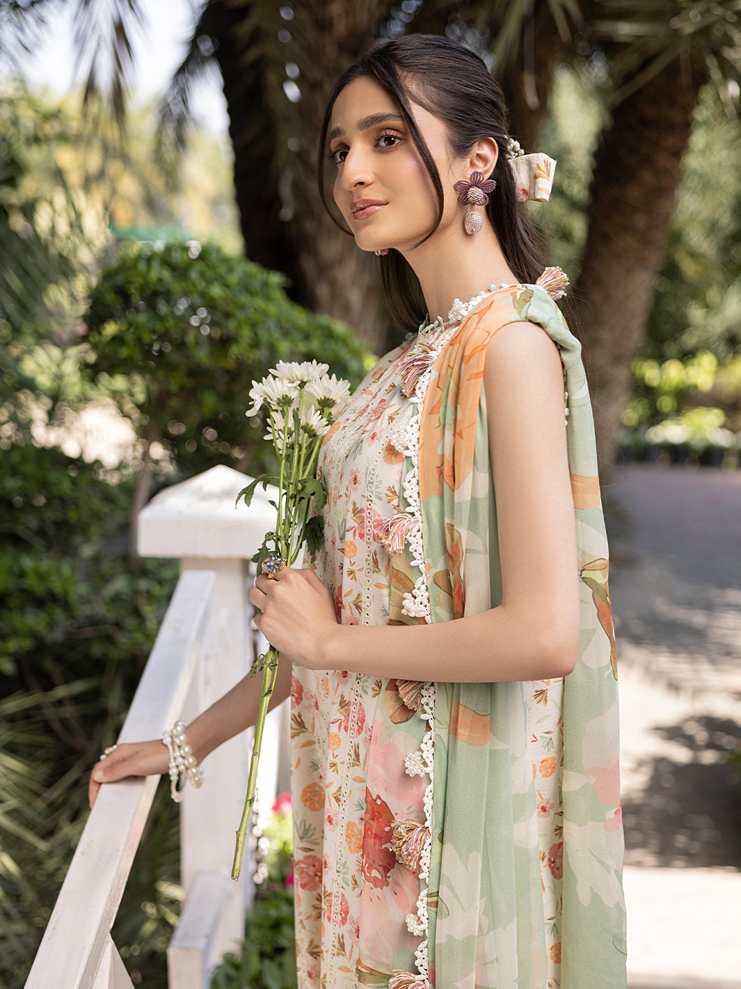 Izel | Oh Spring Lawn 25 | FLORA (A) by Izel - Designer Dress - Type: Ladies Clothes - Available at Libayah - 100% Original