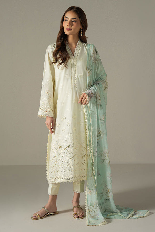 Cross Stitch | Chikankari Lawn 25 | FLORAL MELODY by Cross Stitch - Designer Dress - Type: Ladies Clothes - Available at Libayah - 100% Original