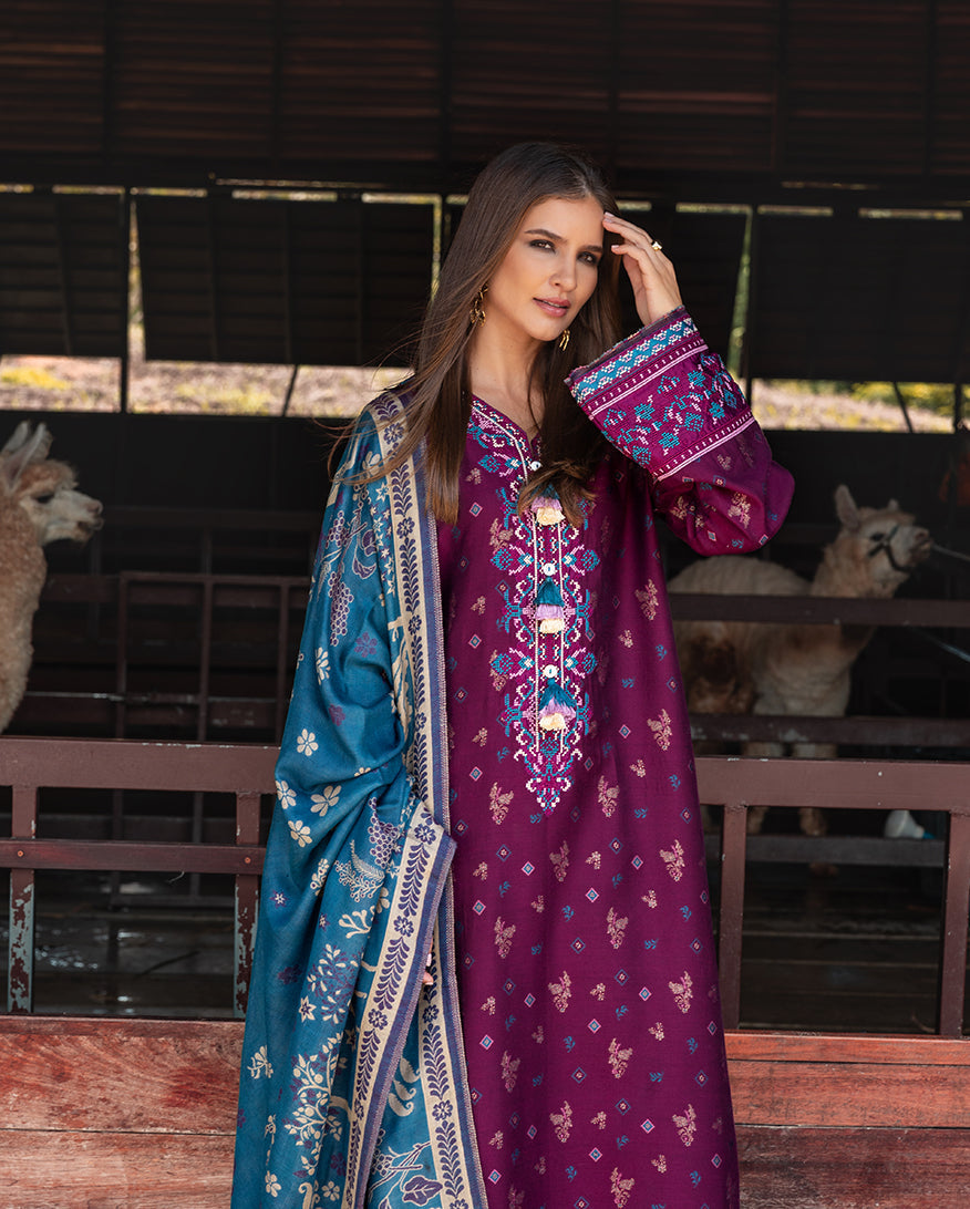 Florence Whisper – authentic Pakistani dress from the Mushq Winter Broadway 25 collection for women in the UK.
