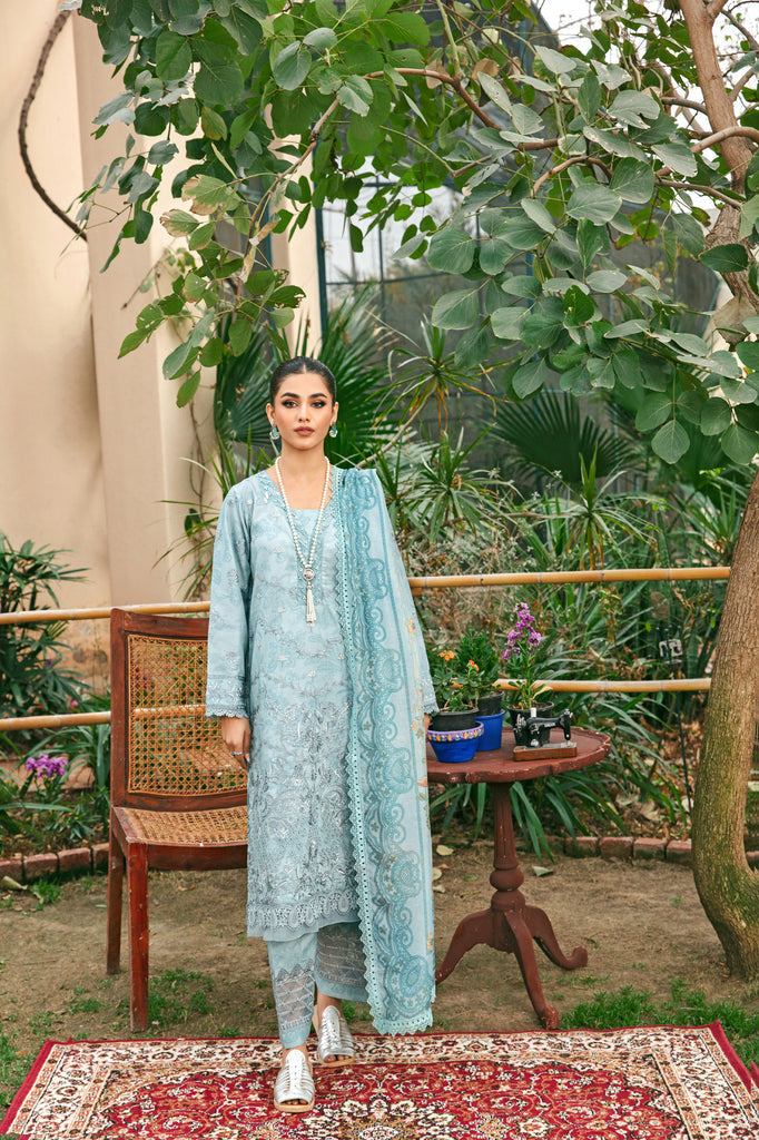 Florent | Luxury Lawn 24 | FFL-8B by Florent - Designer Dress - Type: Ladies Clothes - Available at Libayah - 100% Original