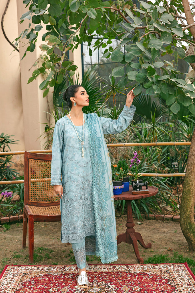 Florent | Luxury Lawn 24 | FFL-8B by Florent - Designer Dress - Type: Ladies Clothes - Available at Libayah - 100% Original