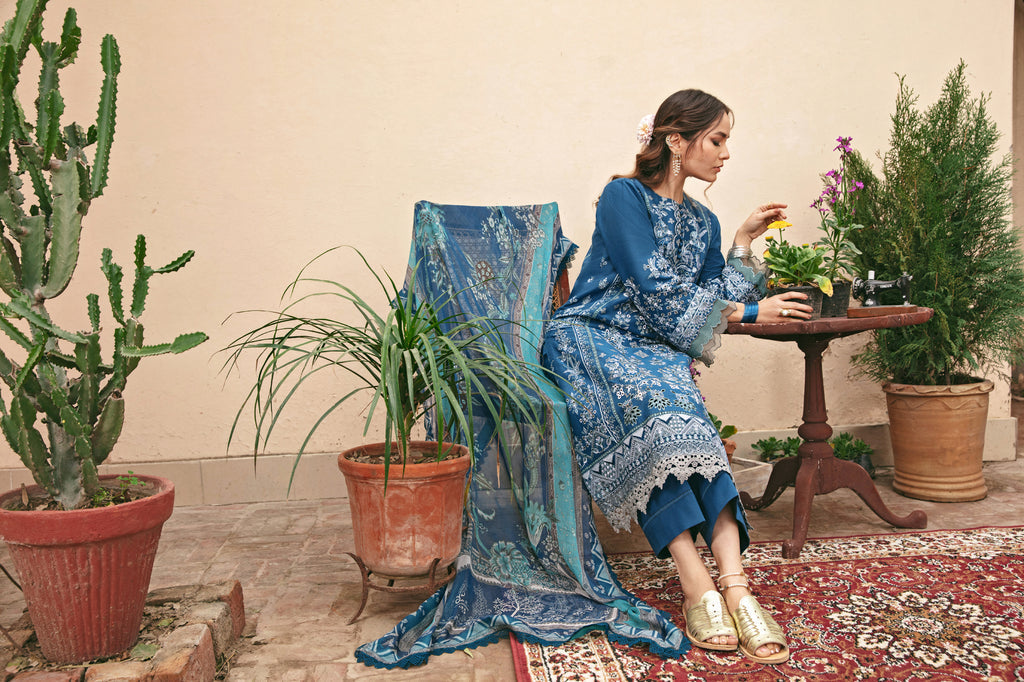 Florent | Luxury Lawn 24 | FFL-5A by Florent - Designer Dress - Type: Ladies Clothes - Available at Libayah - 100% Original