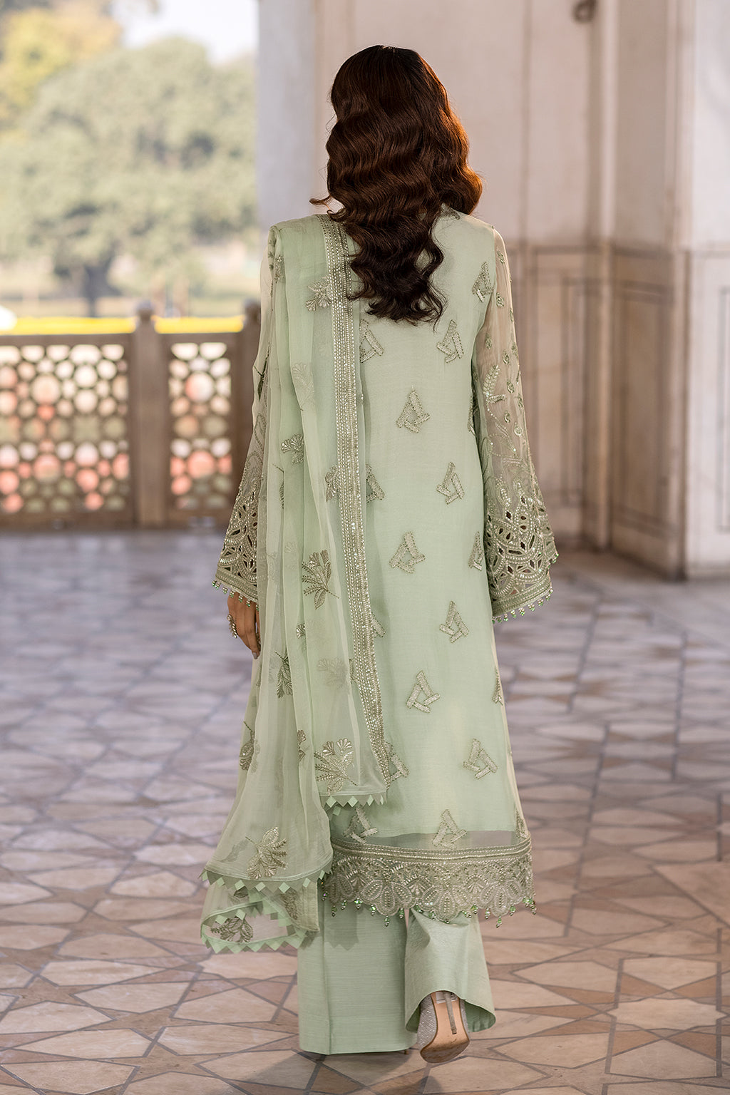 Flossie | Safeera Formals vol 13 | LUSTER GREEN by Flossie - Designer Dress - Type: Ladies Clothes - Available at Libayah - 100% Original