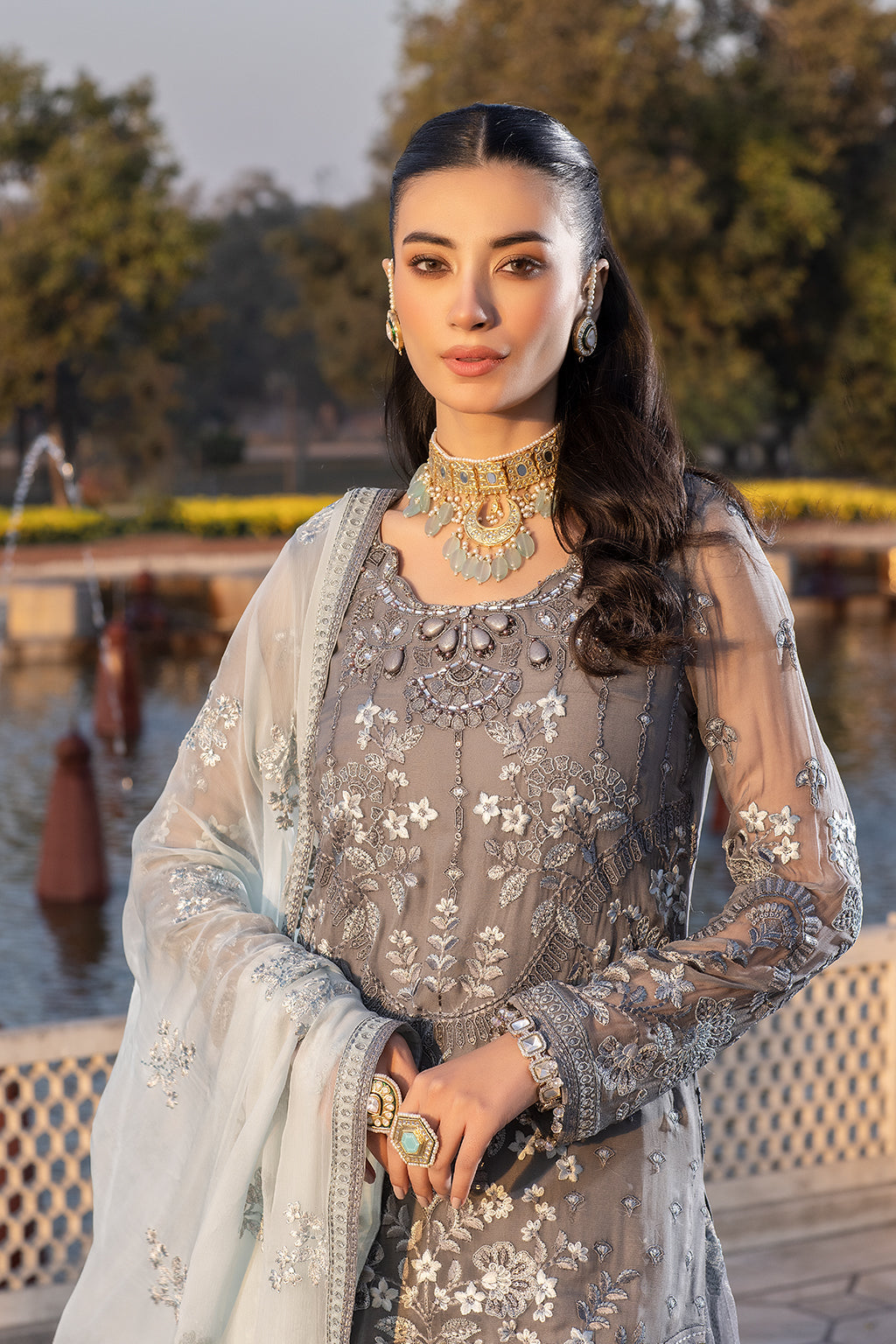 Flossie | Safeera Formals vol 13 | STORMY GREY (B) by Flossie - Designer Dress - Type: Ladies Clothes - Available at Libayah - 100% Original