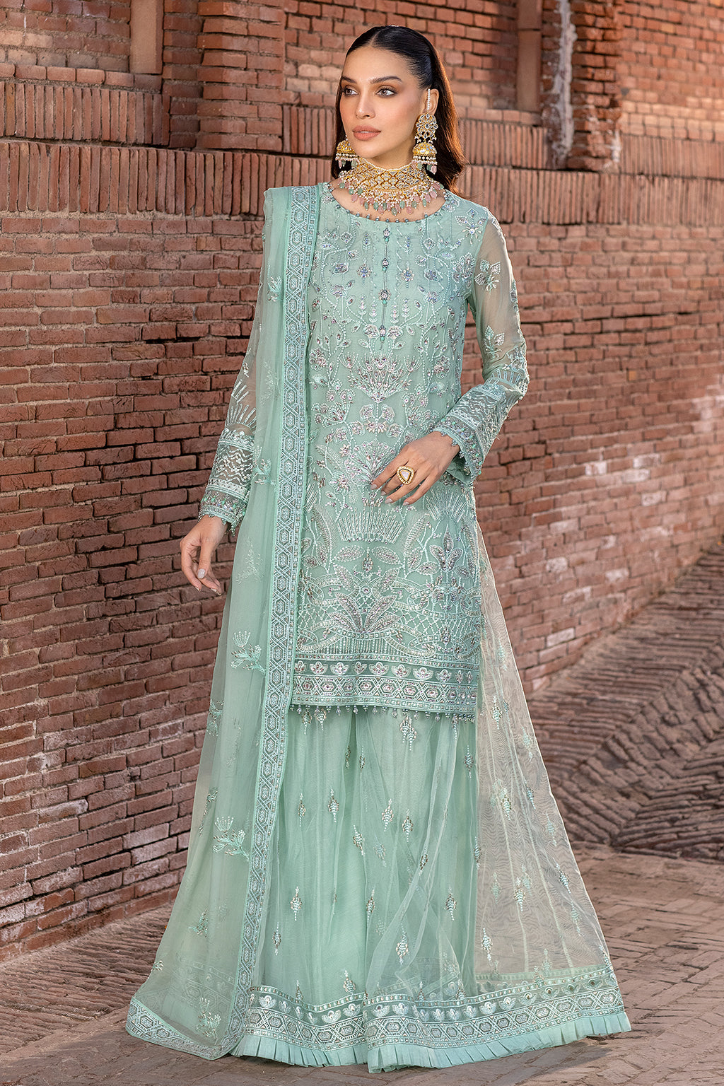 Flossie | Safeera Formals vol 13 | SNOW PEA (B) by Flossie - Designer Dress - Type: Ladies Clothes - Available at Libayah - 100% Original