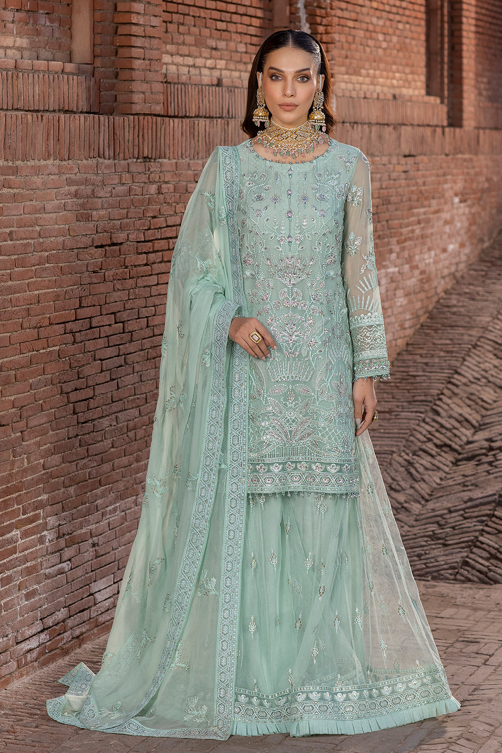 Flossie | Safeera Formals vol 13 | SNOW PEA (B) by Flossie - Designer Dress - Type: Ladies Clothes - Available at Libayah - 100% Original