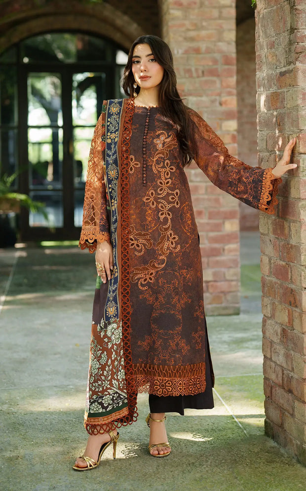 Forest Calm – authentic Pakistani dress from the Asifa and Nabeel Meraki Winter 25 collection for women in the UK