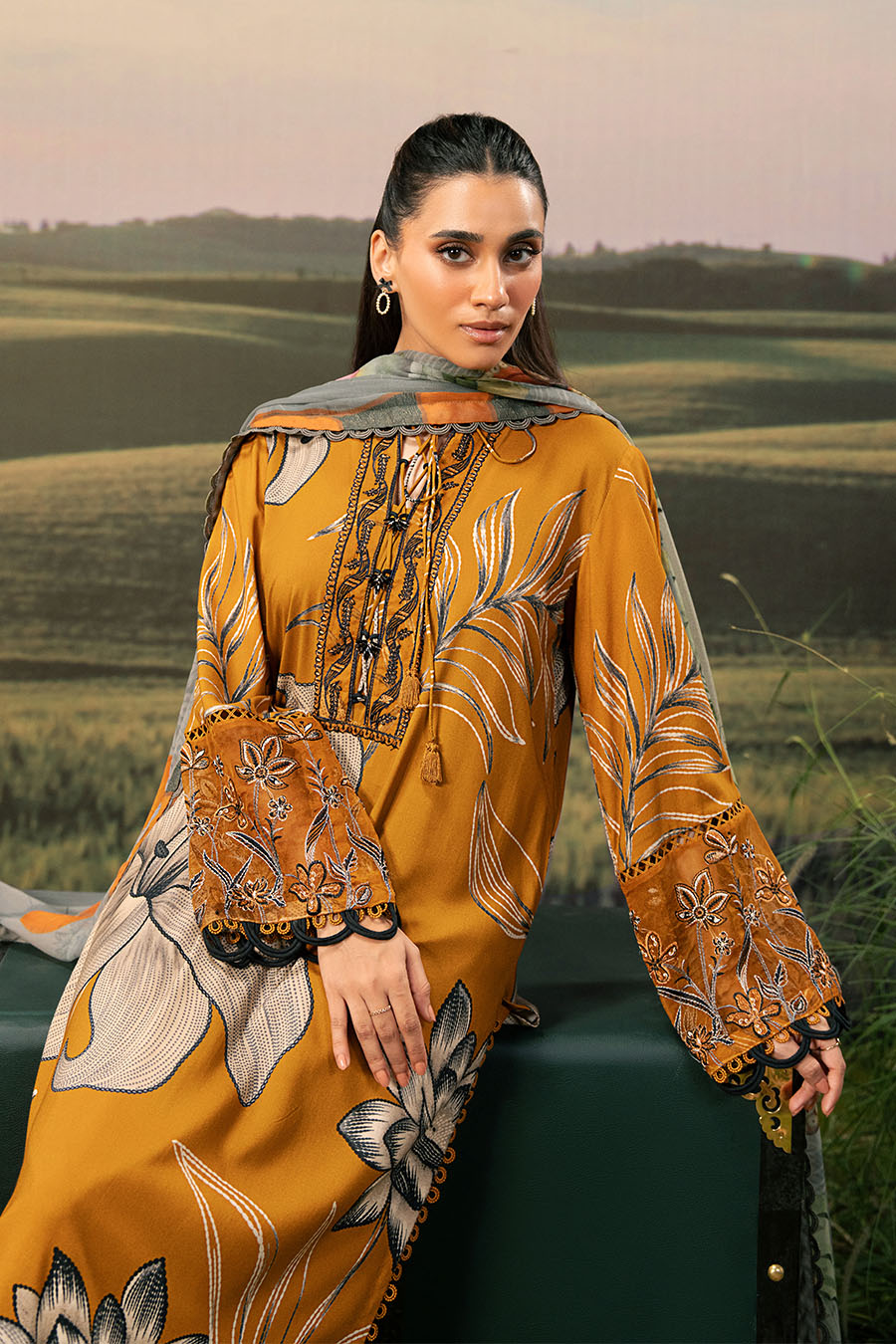 Maria B | Basics Winter 25 | MB-PFUS25-08A by Maria B - Designer Dress  - Type : Ladies Clothes - Available at Libayah - 100% Original 