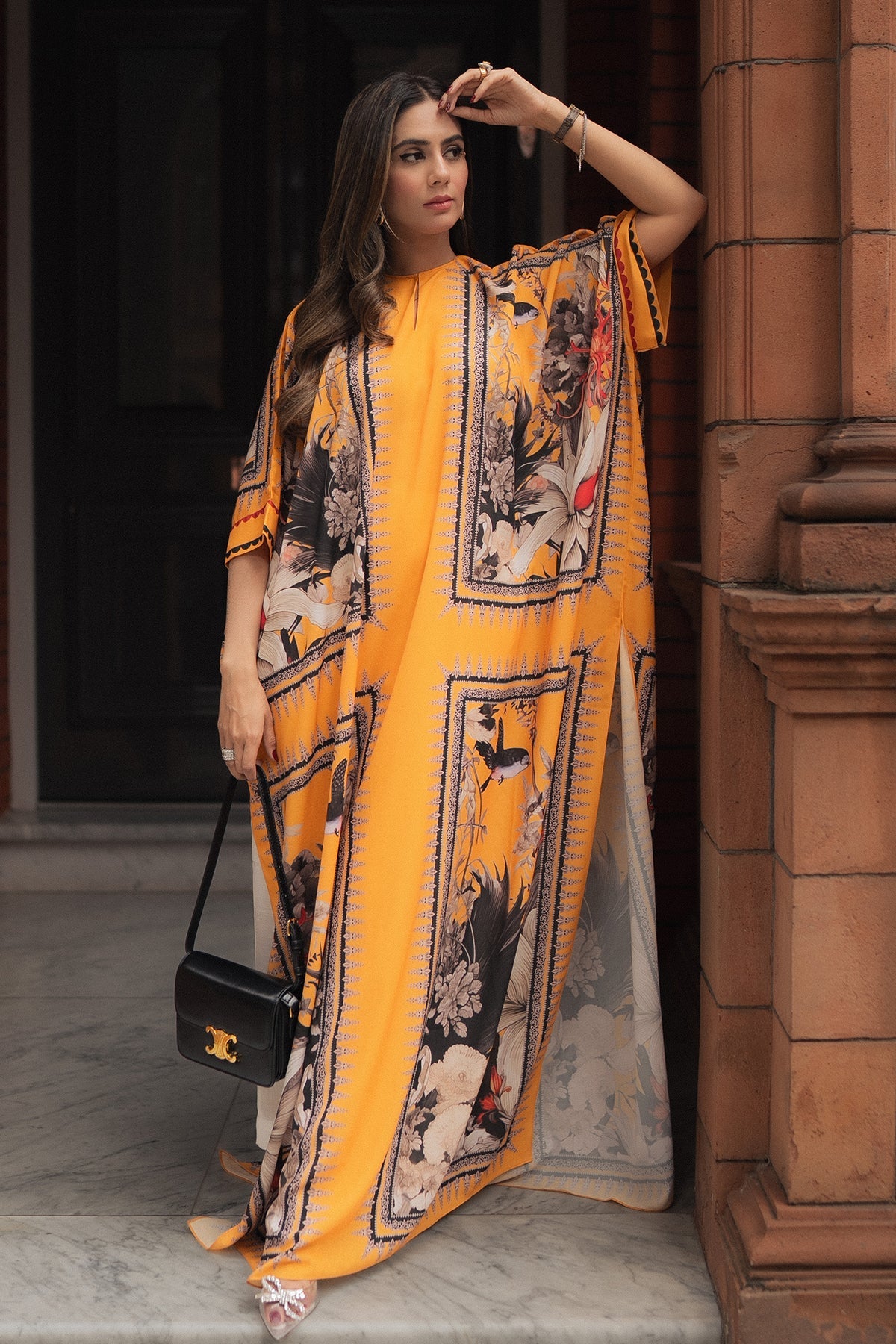 Erum Khan | Kaftan Edit | Halo Haze by Erum Khan - Designer Dress  - Type : Ladies Clothes - Available at Libayah - 100% Original 