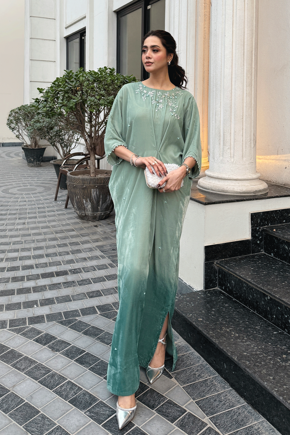 Erum Khan | Velvet Edit | Serenity - Designer Dress - Type : Ladies Clothes - Available at Libayah - 100% Original