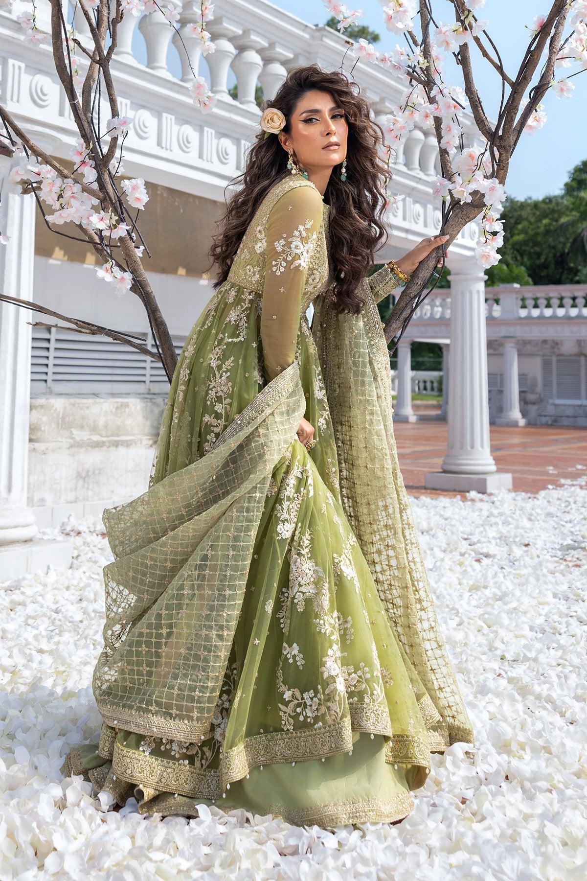 Erum Khan | Jahan Wedding 25 | Mint Glow by Erum Khan - Designer Dress  - Type : Ladies Clothes - Available at Libayah - 100% Original 