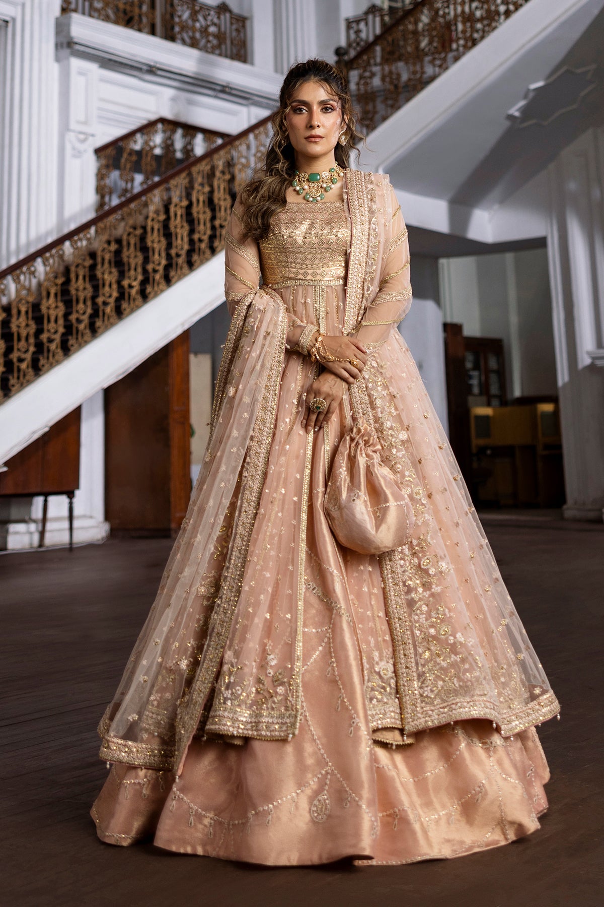 Erum Khan | Jahan Wedding 25 | Pink Dust by Erum Khan - Designer Dress  - Type : Ladies Clothes - Available at Libayah - 100% Original 
