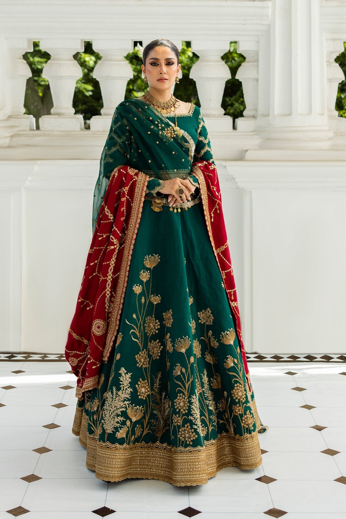 Erum Khan | Jahan Wedding 25 | Evergreen by Erum Khan - Designer Dress  - Type : Ladies Clothes - Available at Libayah - 100% Original 