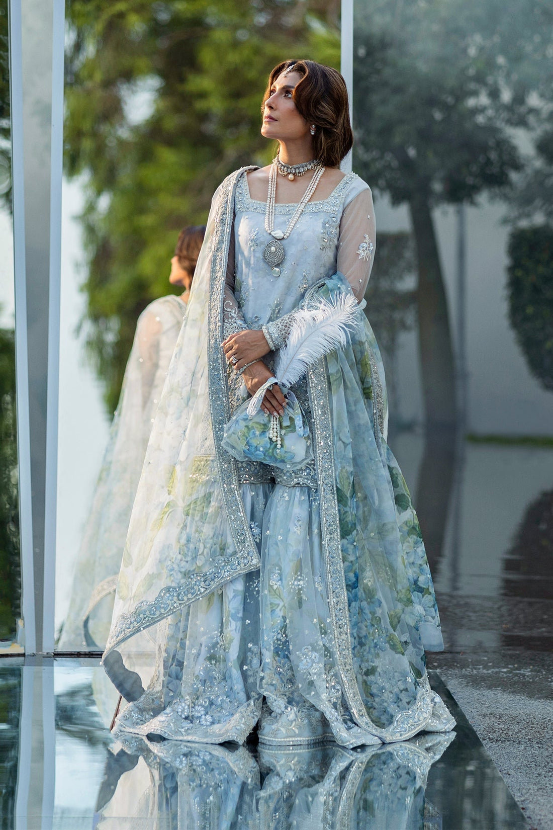 Erum Khan | Jahan Wedding 25 | Floral Drop by Erum Khan - Designer Dress  - Type : Ladies Clothes - Available at Libayah - 100% Original 