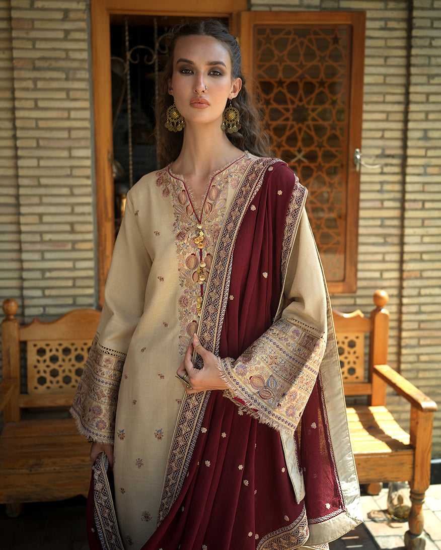 Mushq | Bukhara Winter Edit | Frosted Dome by Mushq - Designer Dress  - Type : Ladies Clothes - Available at Libayah - 100% Original 