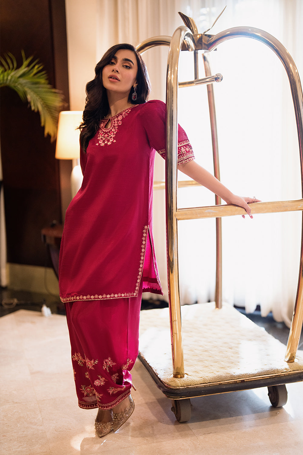 Azure | Diva Formals | Fuchsia Grace by Azure - Designer Dress  - Type : Ladies Clothes - Available at Libayah - 100% Original 