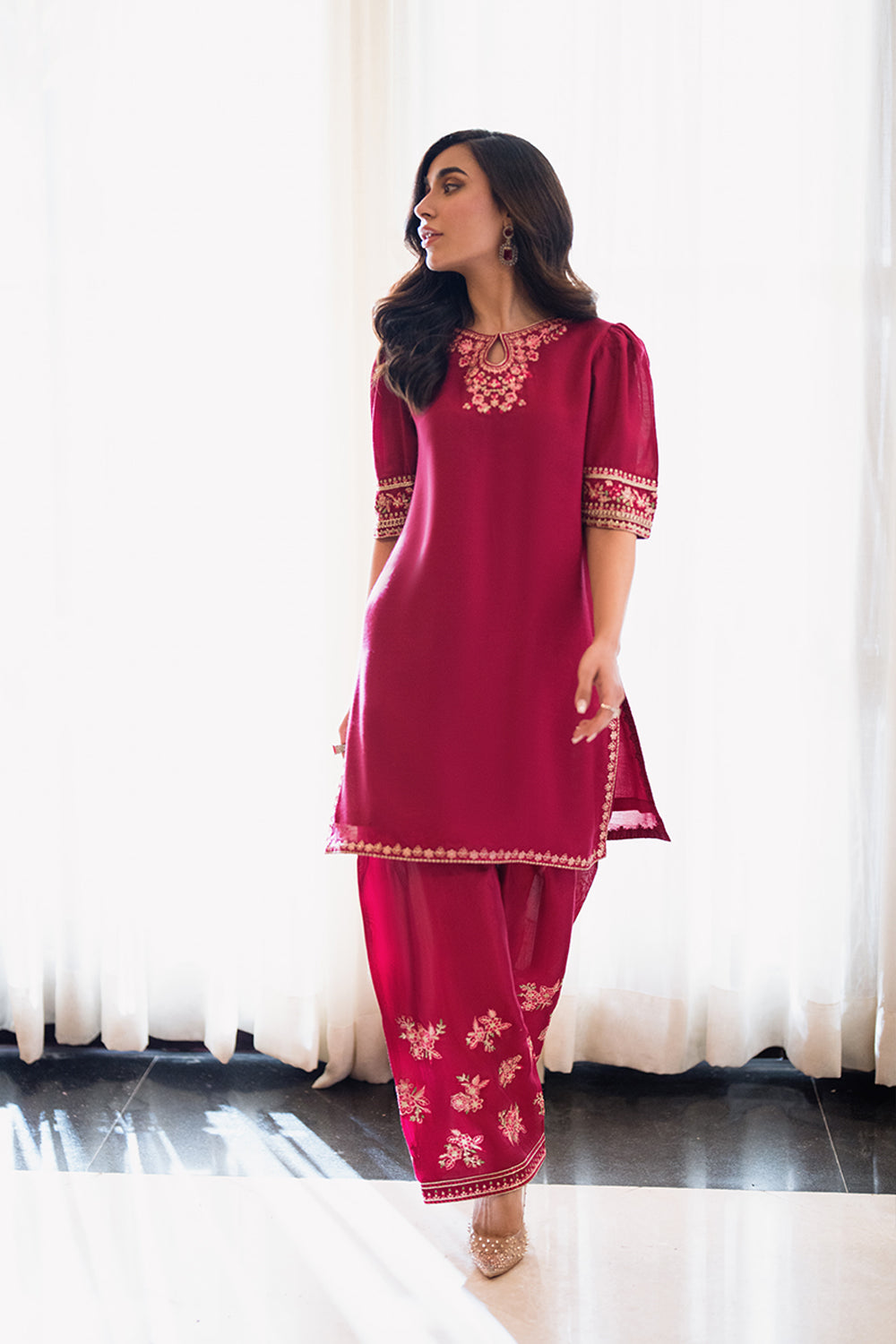 Azure | Diva Formals | Fuchsia Grace by Azure - Designer Dress  - Type : Ladies Clothes - Available at Libayah - 100% Original 
