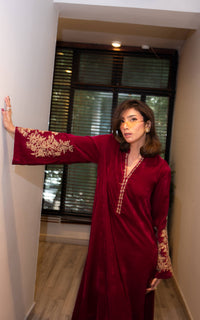 Afrozeh | Basic Pret 26 RTW | NACRE by Afrozeh - Designer Dress  - Type : Ladies Clothes - Available at Libayah - 100% Original 