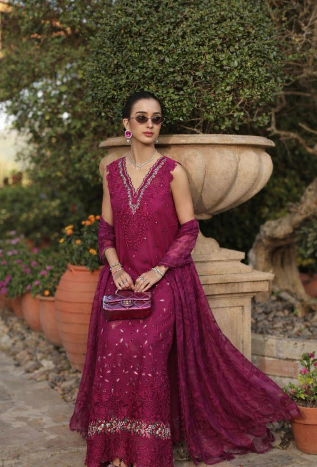 Saadia Asad | Luxury Eid Schiffli Laserkari 26 | D6 - A - Zelina by Saadia Asad - Designer Dress  - Type : Ladies Clothes - Available at Libayah - 100% Original 