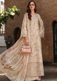 Noor by Saadia Asad | Luxury Eid Schiffli Laserkari 26 | D7 -Gris Tourtelle by Noor by Saadia Asad - Designer Dress  - Type : Ladies Clothes - Available at Libayah - 100% Original 