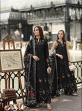 Noor by Saadia Asad | Eid Luxe Chikankari 26 | D5 -Cross stitch Black by Noor by Saadia Asad - Designer Dress  - Type : Ladies Clothes - Available at Libayah - 100% Original 