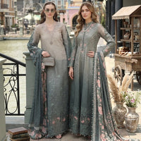 Noor by Saadia Asad | Eid Luxe Chikankari 26 | D4 - Smoke Zinc by Noor by Saadia Asad - Designer Dress  - Type : Ladies Clothes - Available at Libayah - 100% Original 