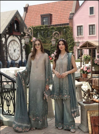 Noor by Saadia Asad | Eid Luxe Chikankari 26 | D4 - Smoke Zinc by Noor by Saadia Asad - Designer Dress  - Type : Ladies Clothes - Available at Libayah - 100% Original 