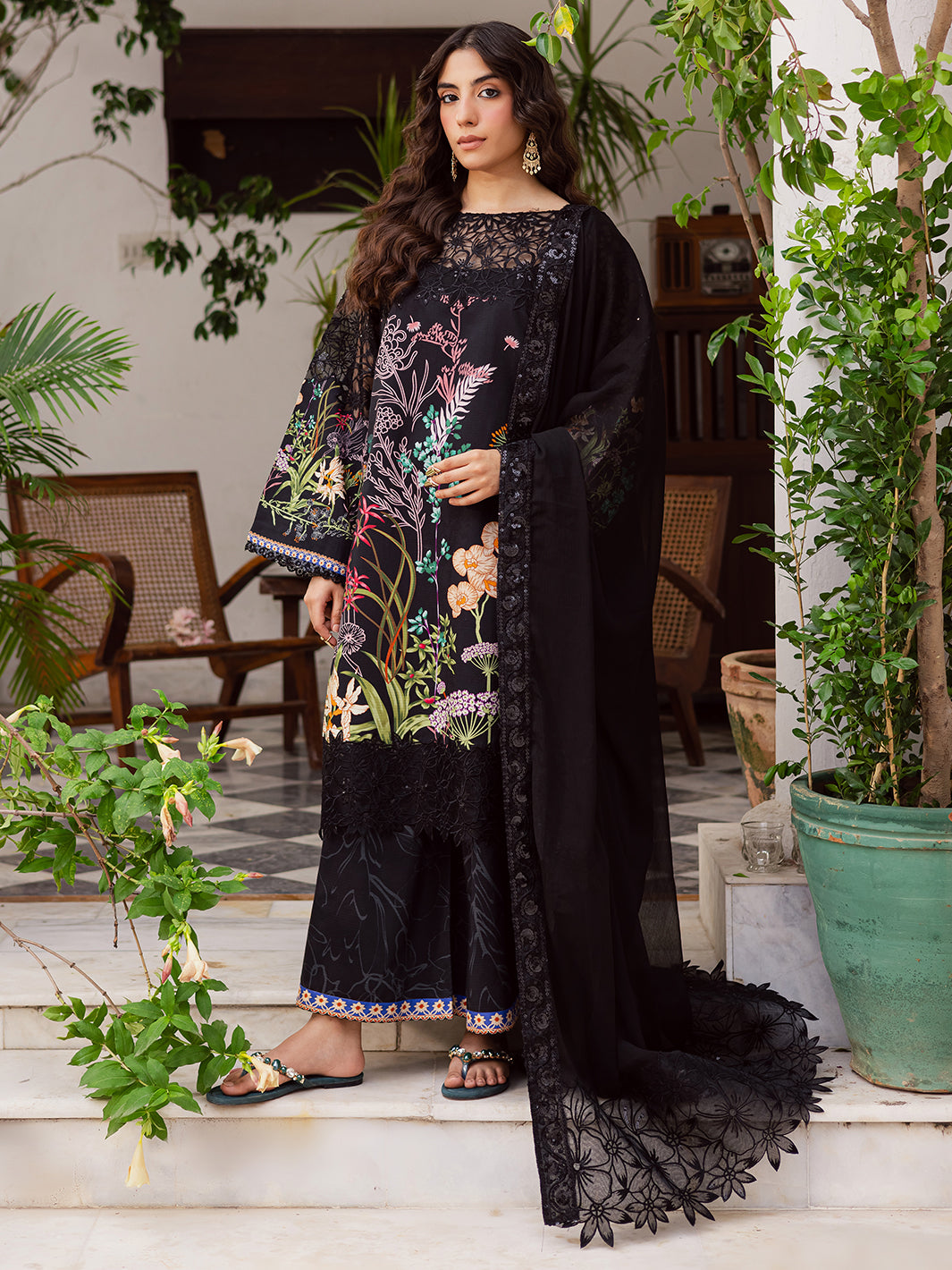 Mahnur | Gulzar Winter 25 | G - 01 by Mahnur - Designer Dress  - Type : Ladies Clothes - Available at Libayah - 100% Original 