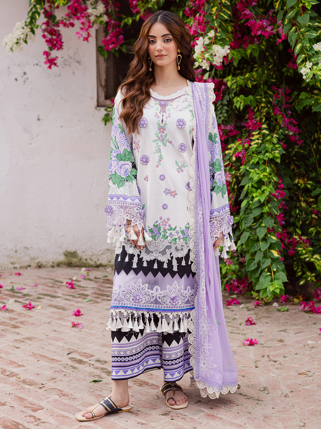 Mahnur | Gulzar Winter 25 | G - 02 by Mahnur - Designer Dress  - Type : Ladies Clothes - Available at Libayah - 100% Original 