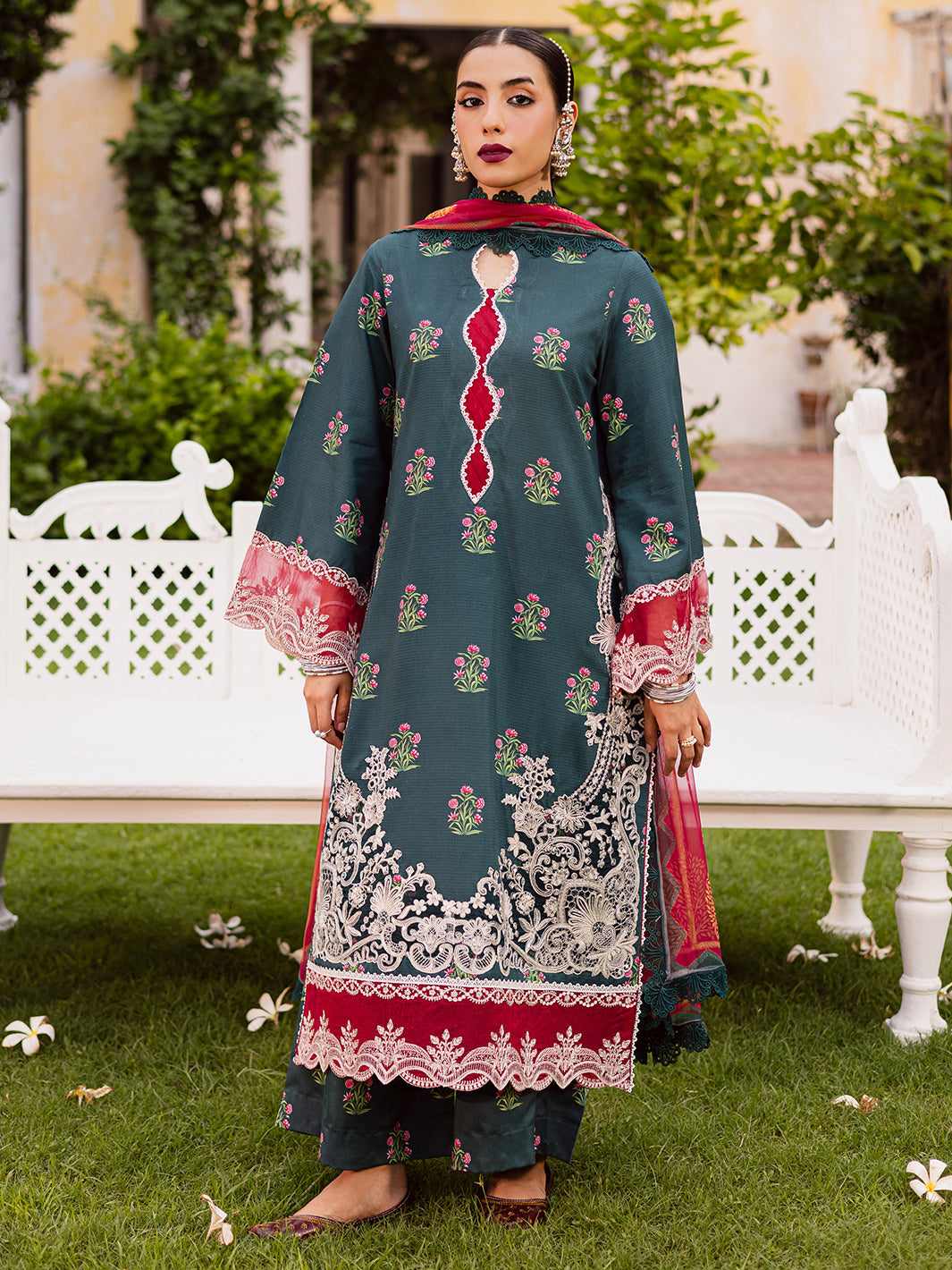 Mahnur | Gulzar Winter 25 | G - 08 by Mahnur - Designer Dress  - Type : Ladies Clothes - Available at Libayah - 100% Original 