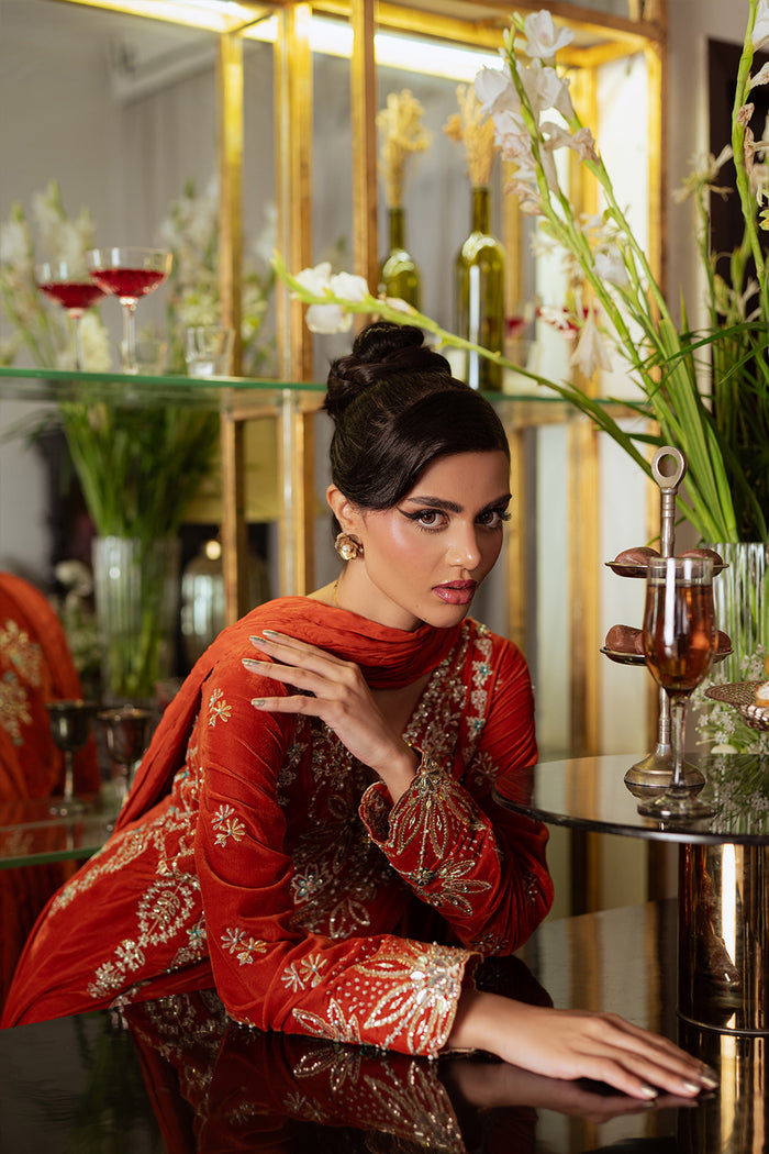 Saira Rizwan | Velvet Pret 25 | NEELAM-SRVP25-06 by Saira Rizwan - Designer Dress - Type : Ladies Clothes - Available at Libayah - 100% Original 
