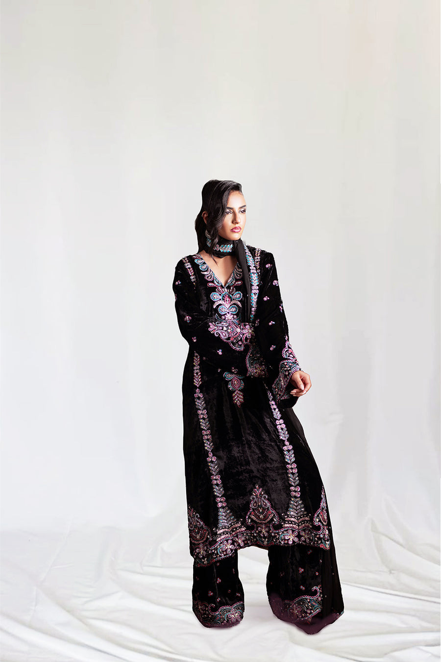 Saira Rizwan | Velvet Pret 25 | ZARQ-SRVP25-03 by Saira Rizwan - Designer Dress - Type : Ladies Clothes - Available at Libayah - 100% Original 