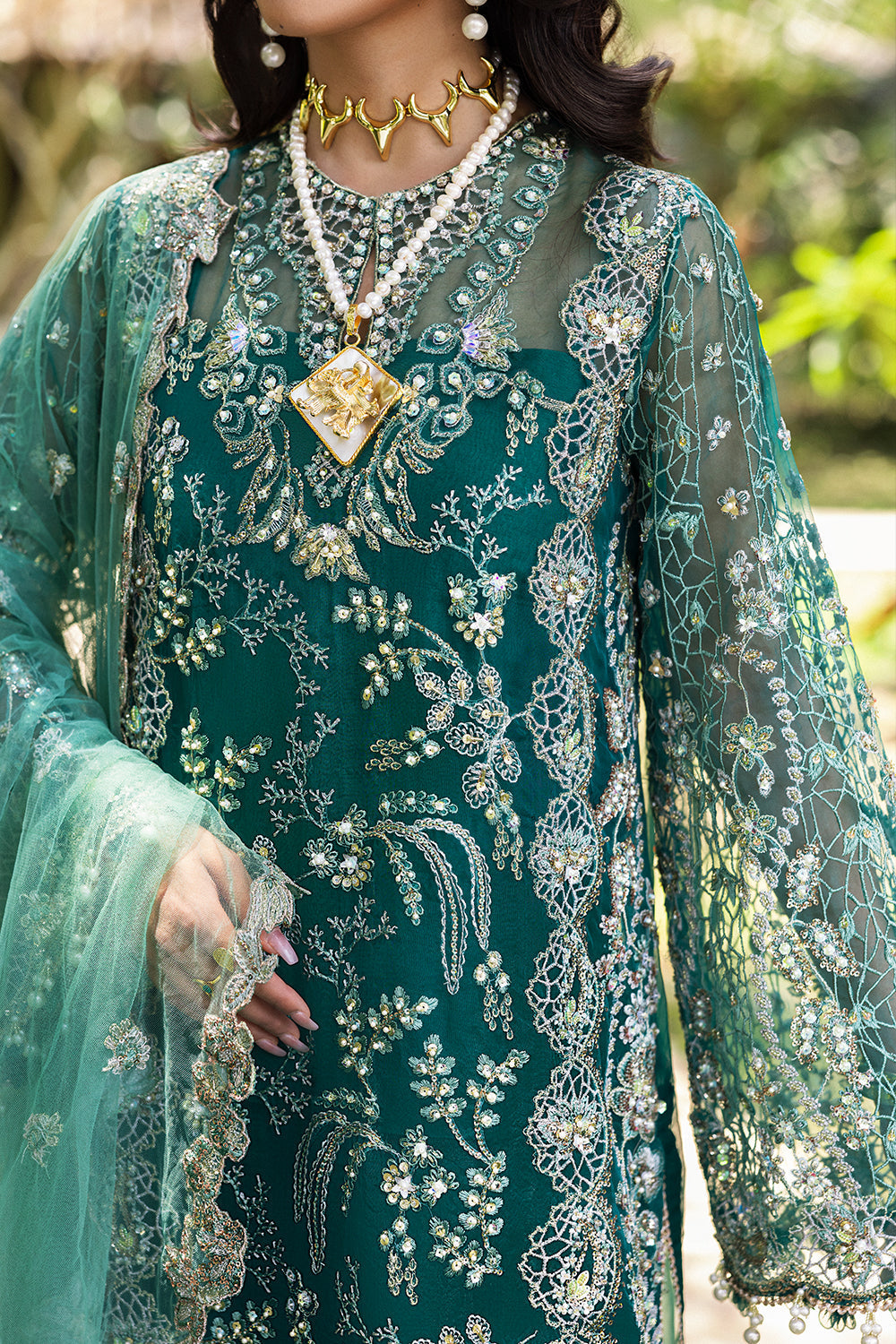 KIANA-SRF25-04 – authentic Pakistani wedding dress from the Saira Rizwan Wedding 2025 bridal collection for women in the UK.