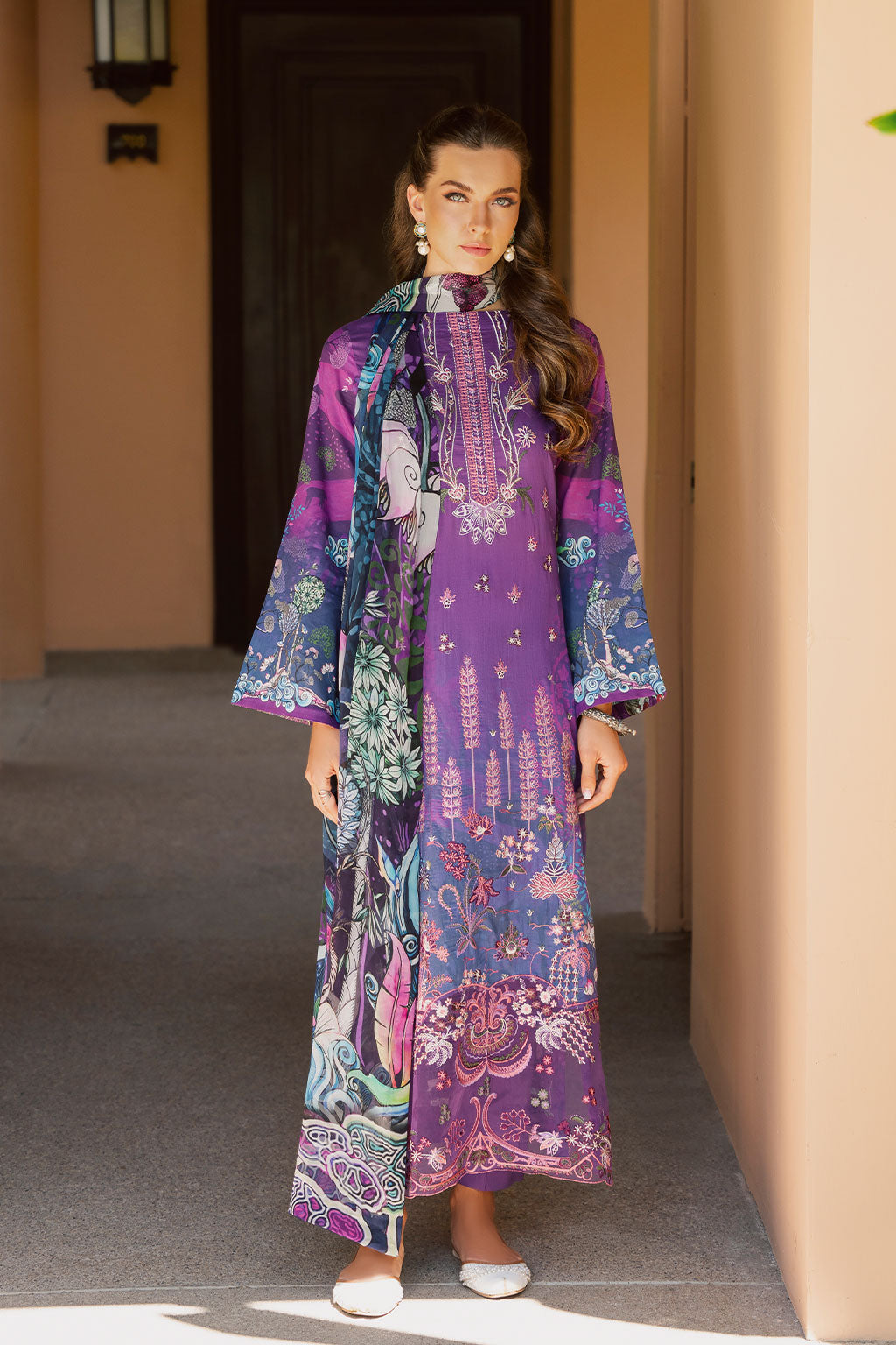 Ramsha | Ghazal Luxury Lawn | G-305 by Ramsha - Designer Dress - Type: Ladies Clothes - Available at Libayah - 100% Original