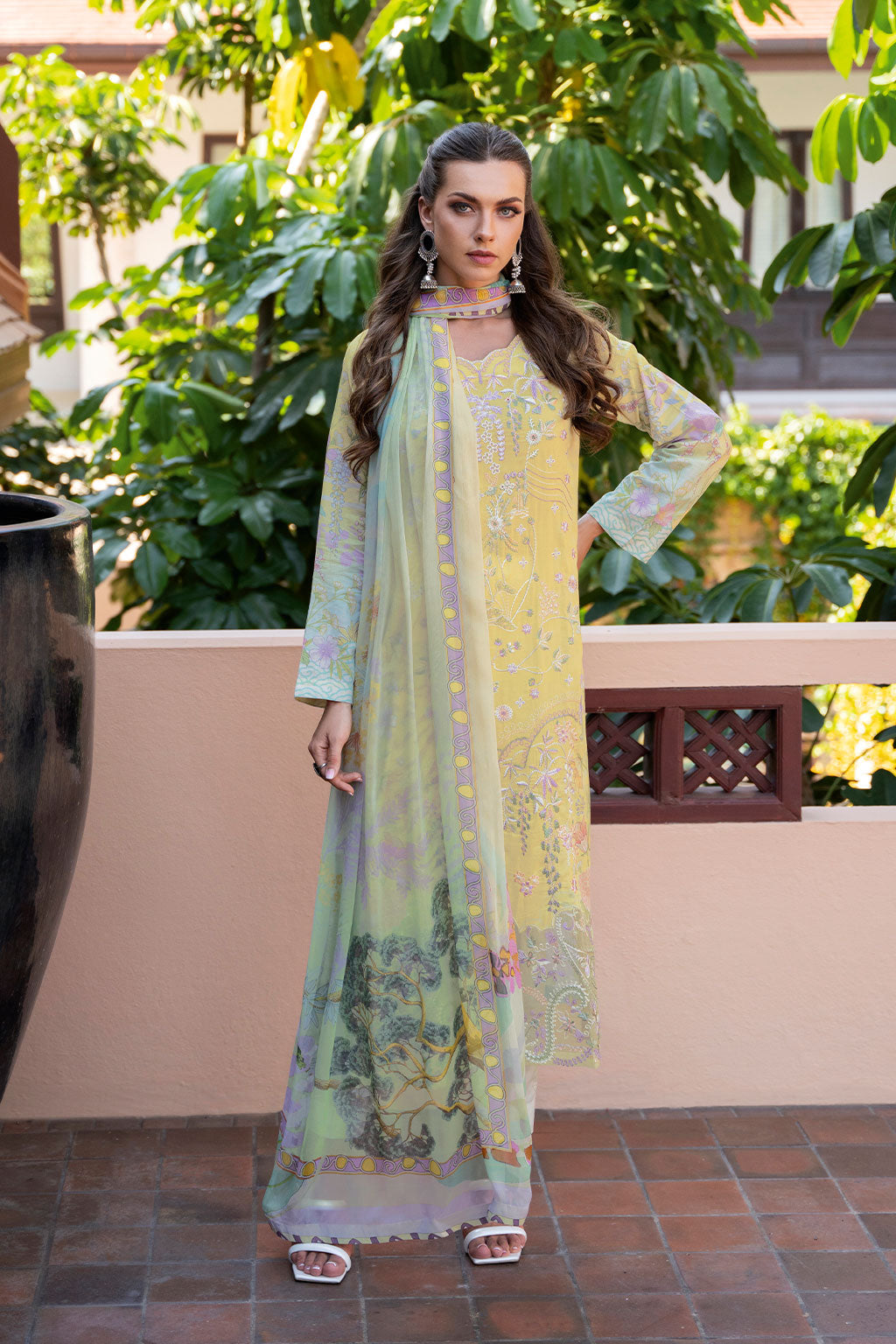 Ramsha | Ghazal Luxury Lawn | G-308 by Ramsha - Designer Dress - Type: Ladies Clothes - Available at Libayah - 100% Original