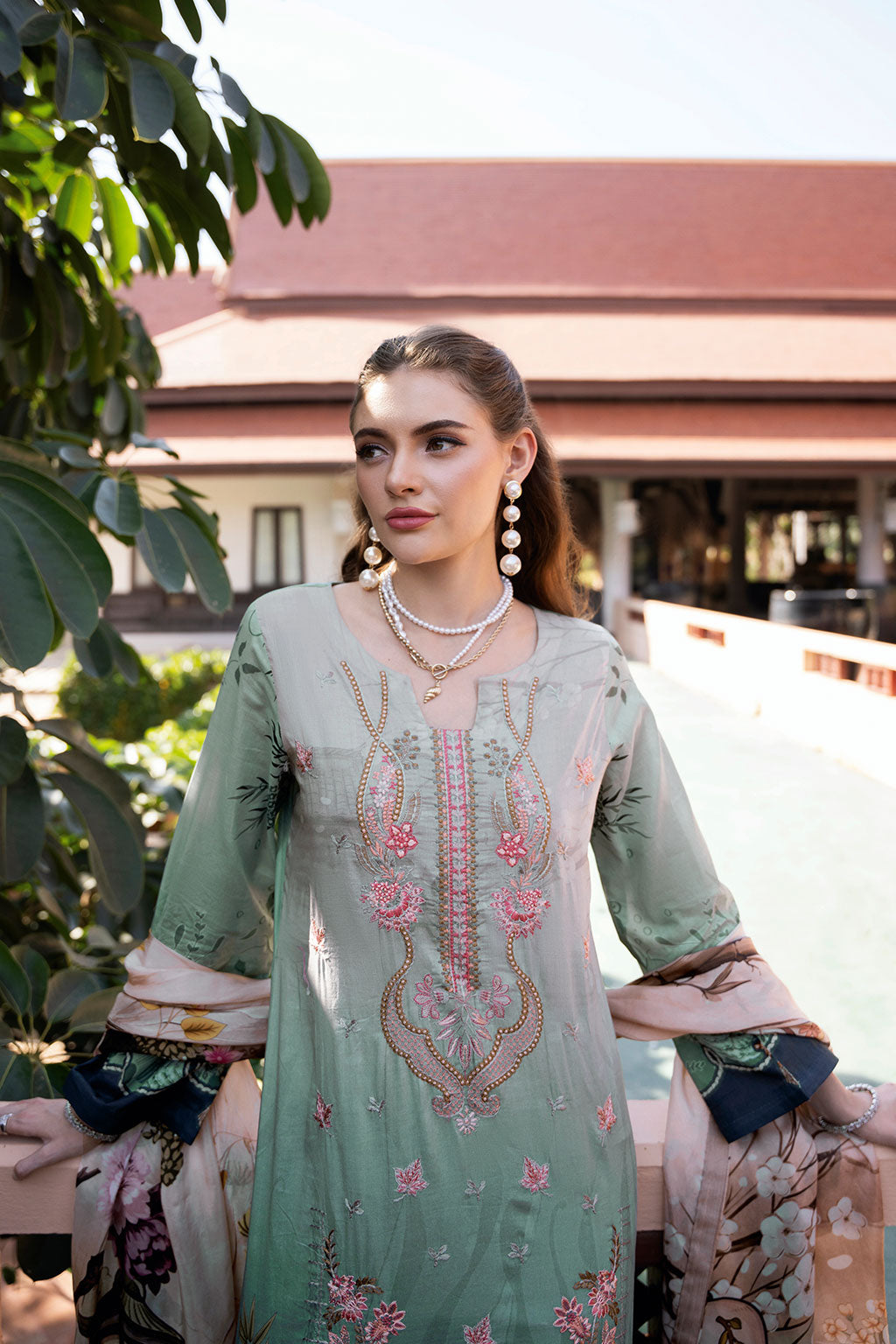 Ramsha | Ghazal Luxury Lawn | G-312 by Ramsha - Designer Dress - Type: Ladies Clothes - Available at Libayah - 100% Original