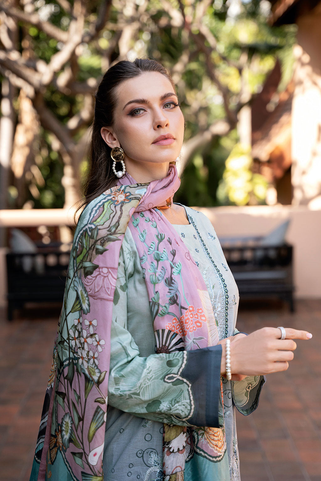 Ramsha | Ghazal Luxury Lawn | G-306 by Ramsha - Designer Dress - Type: Ladies Clothes - Available at Libayah - 100% Original