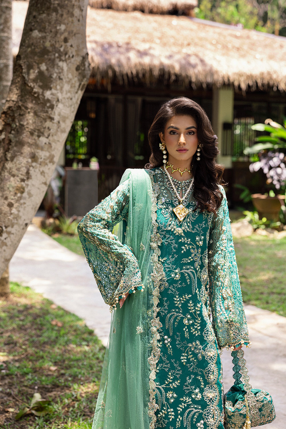 KIANA-SRF25-04 – authentic Pakistani wedding dress from the Saira Rizwan Wedding 2025 bridal collection for women in the UK.