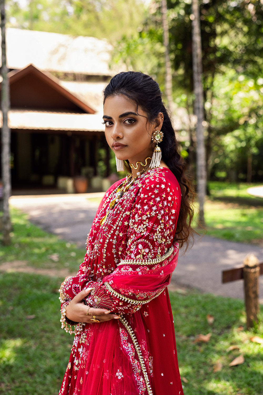 GOLNAR-SRF25-01 – authentic Pakistani wedding dress from the Saira Rizwan Wedding 2025 bridal collection for women in the UK.