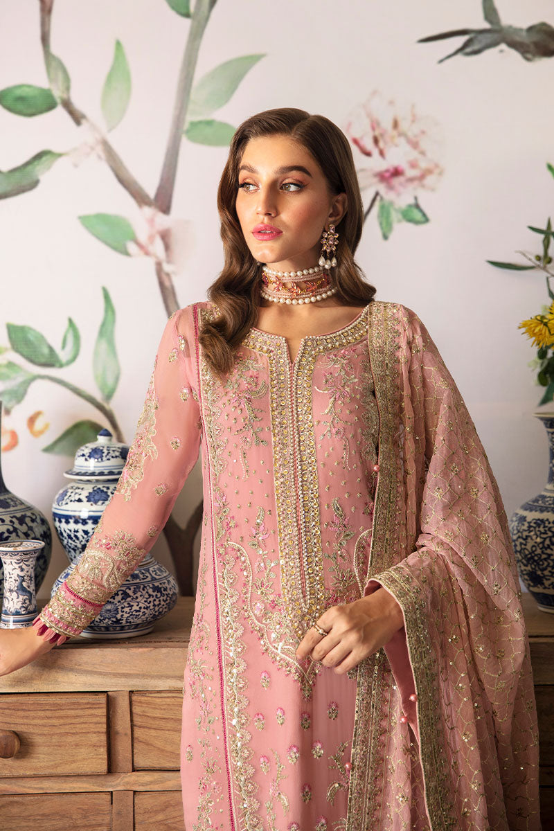 Gulaal | Embroidered Chiffon 24 | Viviana by Gulaal - Designer Dress - Type: Formal - Available at Libayah - 100% Original