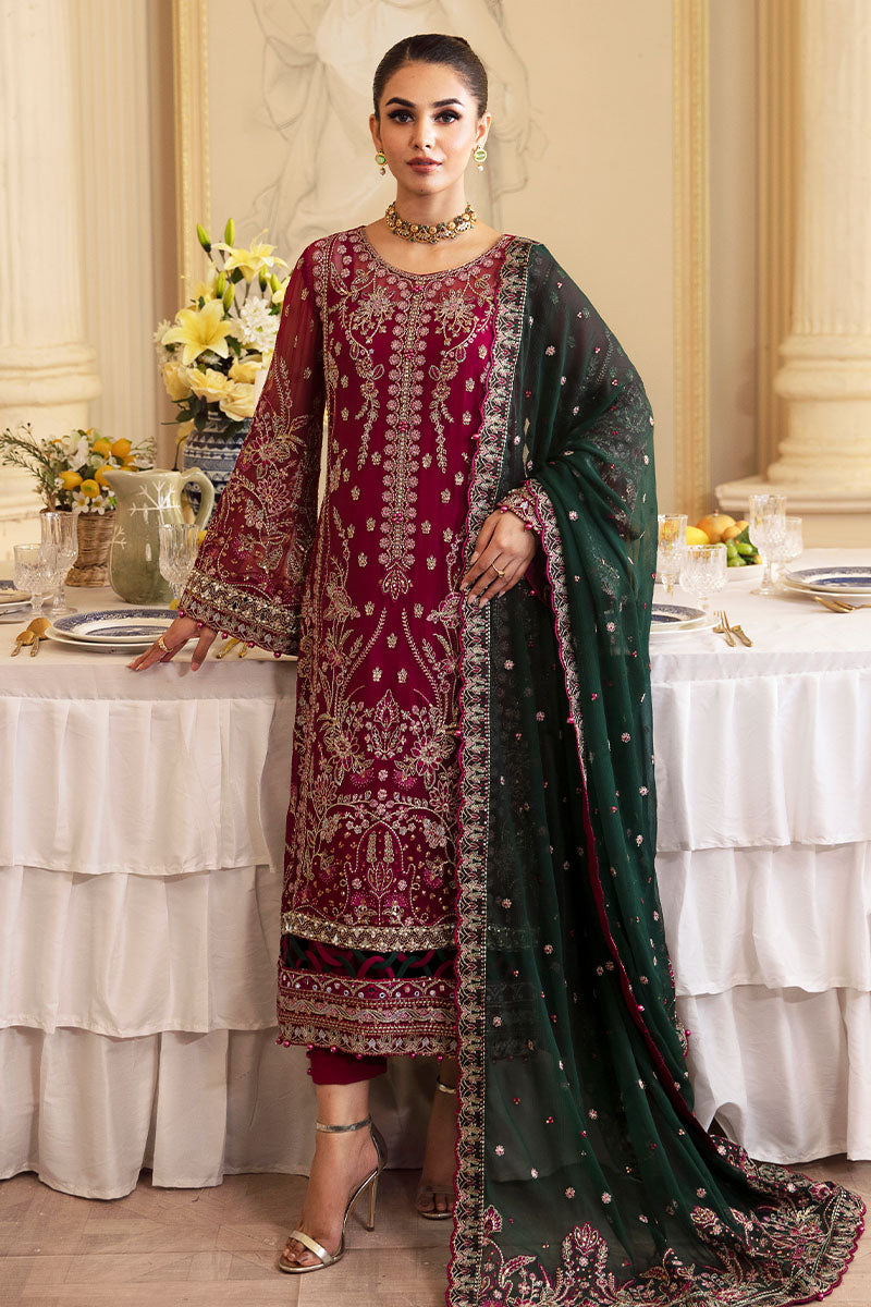 Gulaal | Embroidered Chiffon 24 | Blanca by Gulaal - Designer Dress - Type: Formal - Available at Libayah - 100% Original