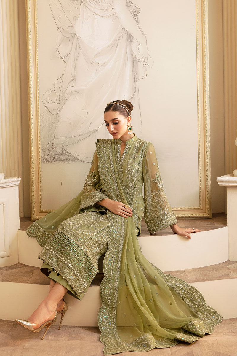 Gulaal | Embroidered Chiffon 24 | Almendra by Gulaal - Designer Dress - Type: Formal - Available at Libayah - 100% Original