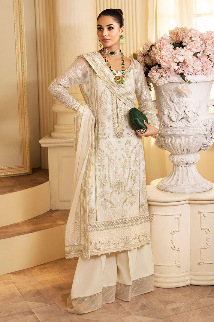 Gulaal | Embroidered Chiffon 24 | Delphine by Gulaal - Designer Dress - Type: Formal - Available at Libayah - 100% Original
