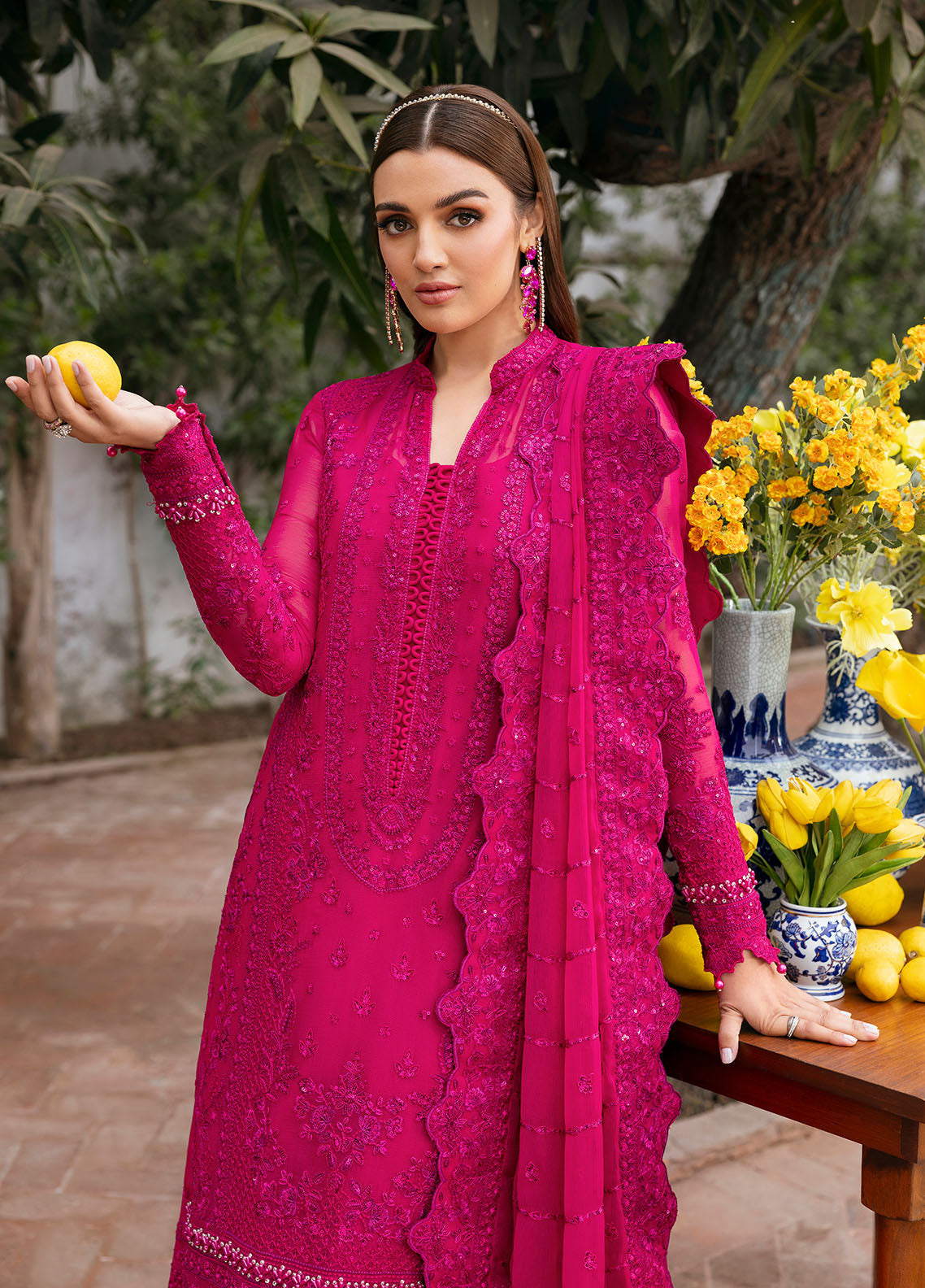 Gulaal | Reverie Embroidered Chiffon | ZEVIRA by Gulaal - Designer Dress - Type: Ladies Clothes - Available at Libayah - 100% Original