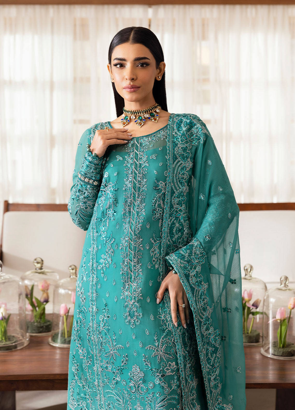 Gulaal | Reverie Embroidered Chiffon | MIRAL by Gulaal - Designer Dress - Type: Ladies Clothes - Available at Libayah - 100% Original