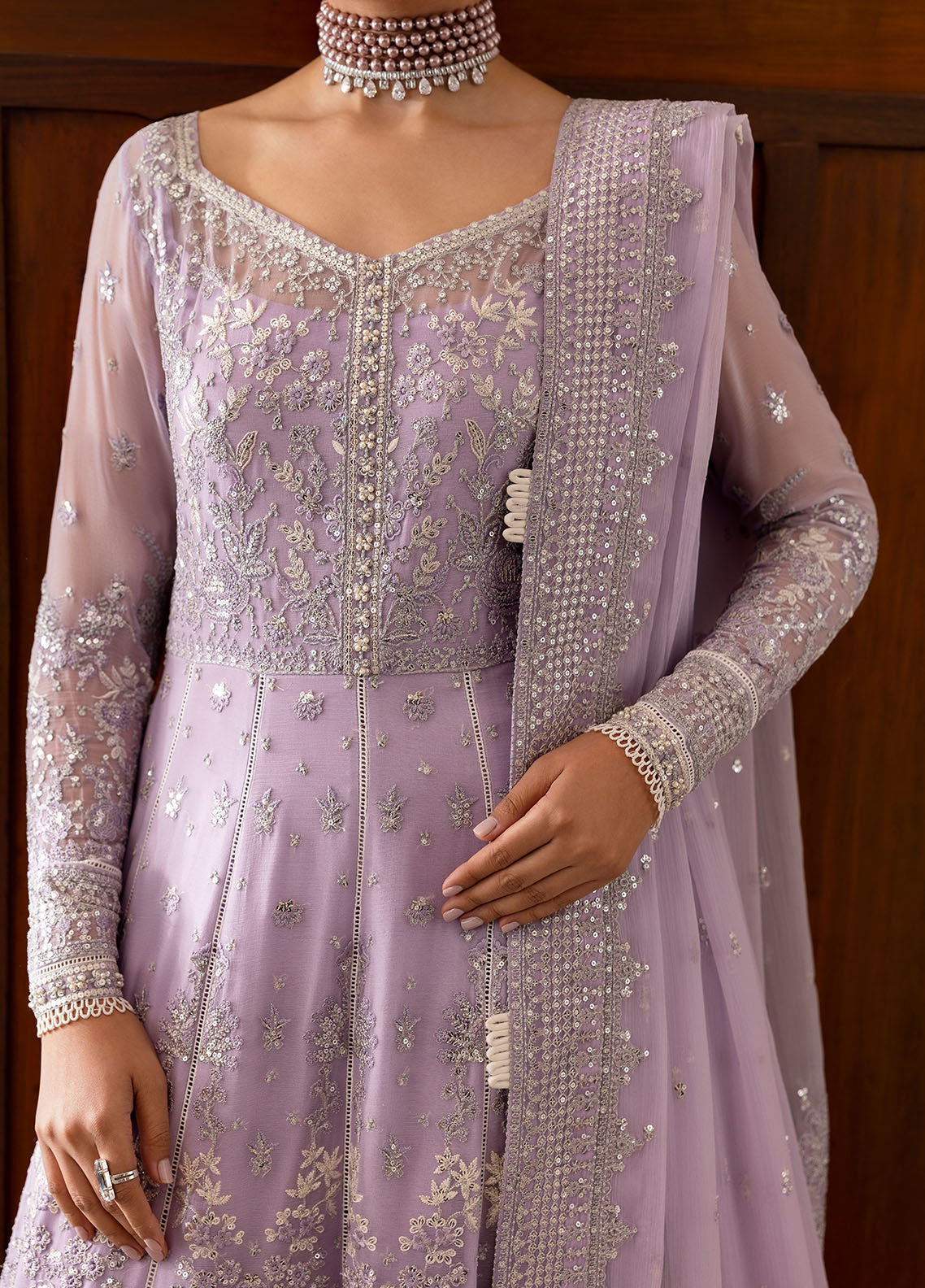 Gulaal | Reverie Embroidered Chiffon | PAREESA by Gulaal - Designer Dress - Type: Ladies Clothes - Available at Libayah - 100% Original