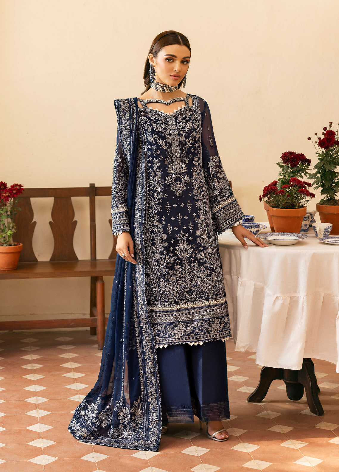 Gulaal | Reverie Embroidered Chiffon | ARISTA by Gulaal - Designer Dress - Type: Ladies Clothes - Available at Libayah - 100% Original