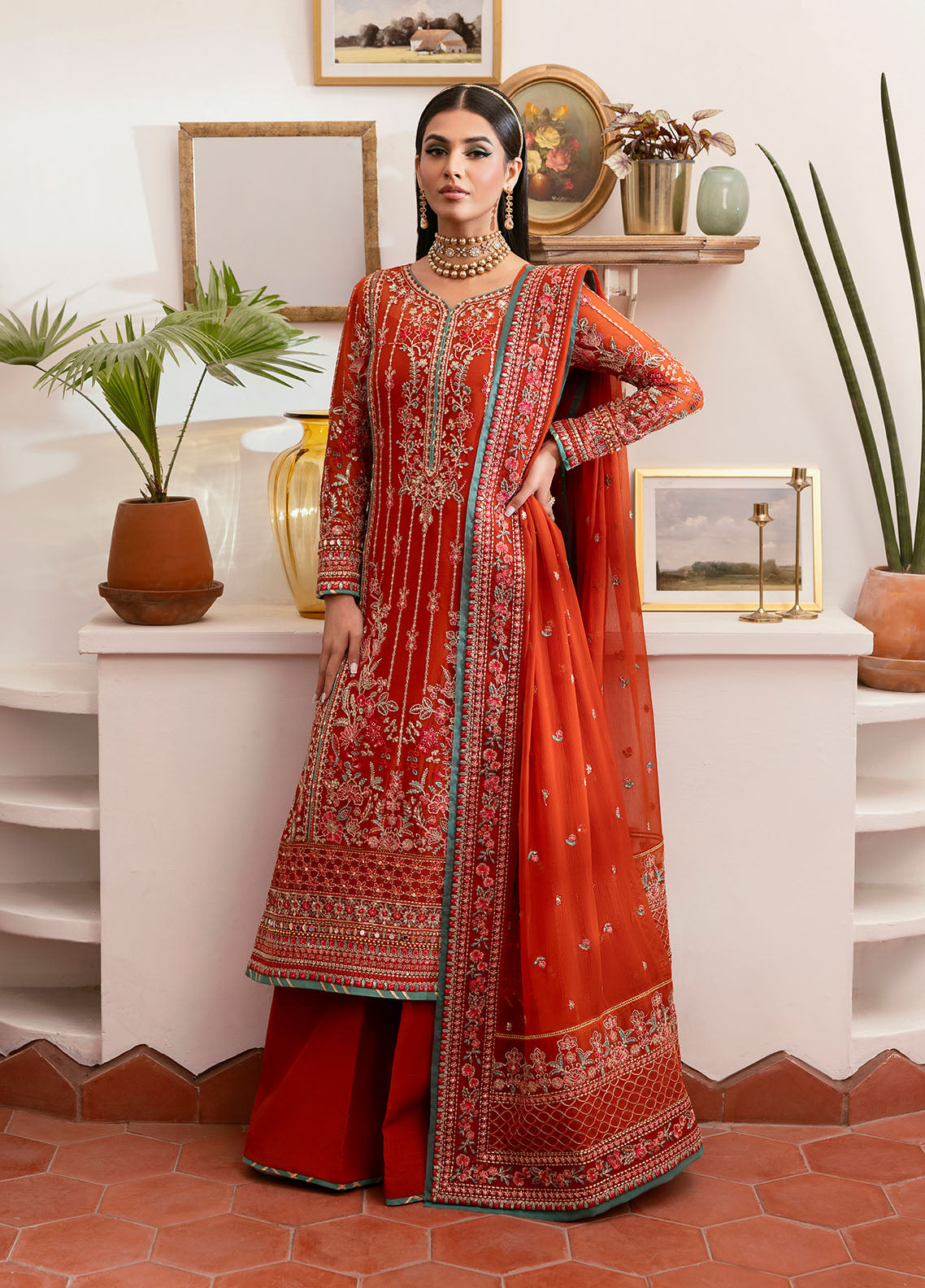 Gulaal | Reverie Embroidered Chiffon | ZARNA by Gulaal - Designer Dress - Type: Ladies Clothes - Available at Libayah - 100% Original
