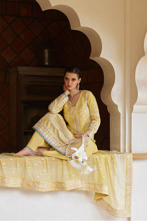 Gulaal | Luxury Lawn 25 | Iris by Gulaal - Designer Dress - Type: Ladies Clothes - Available at Libayah - 100% Original